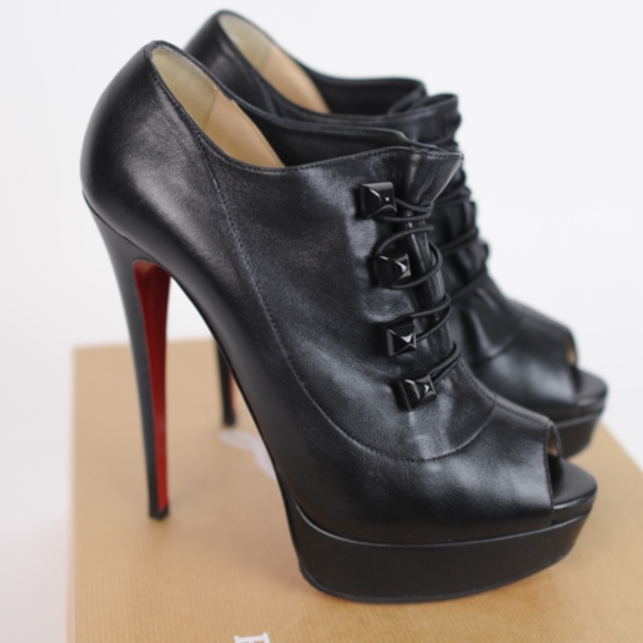 Christian Louboutin Pyramid 150 heel pumps 39.5 red bottom shoes - Picture 2 of 8